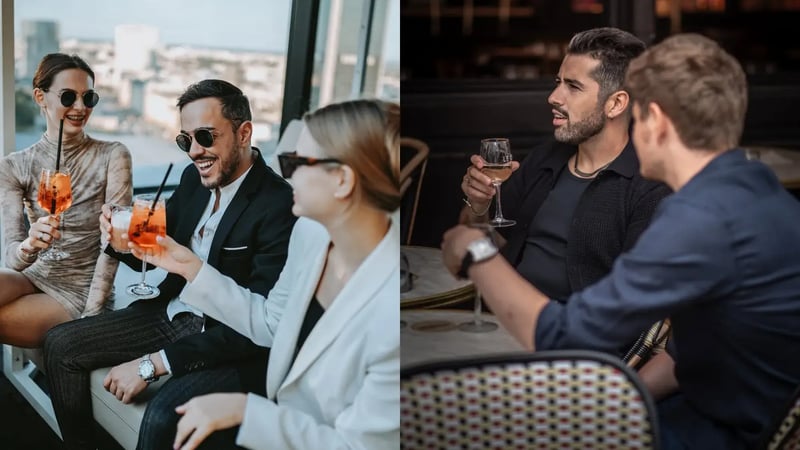 Examples of effective social proof guys pictures on tinder showing clear identification in group settings