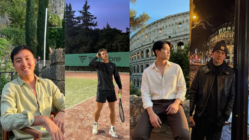 TruShot app showing 100 plus AI generated dating photos across 20 different scenes including outdoor city streets coffee shops and travel settings delivered in under 60 seconds
