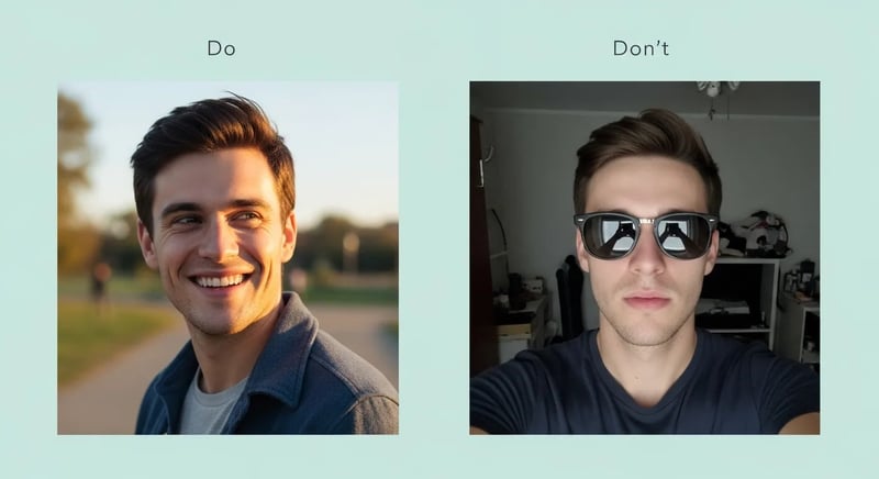 Lead photo dos and don'ts for Hinge