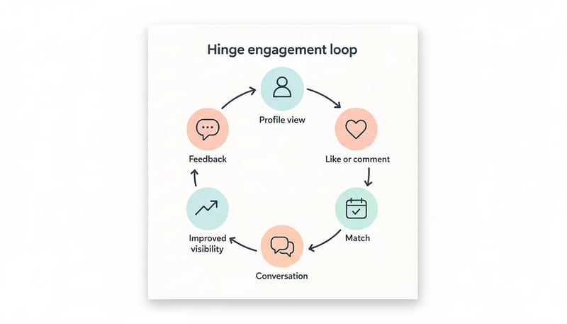 Hinge engagement cycle diagram