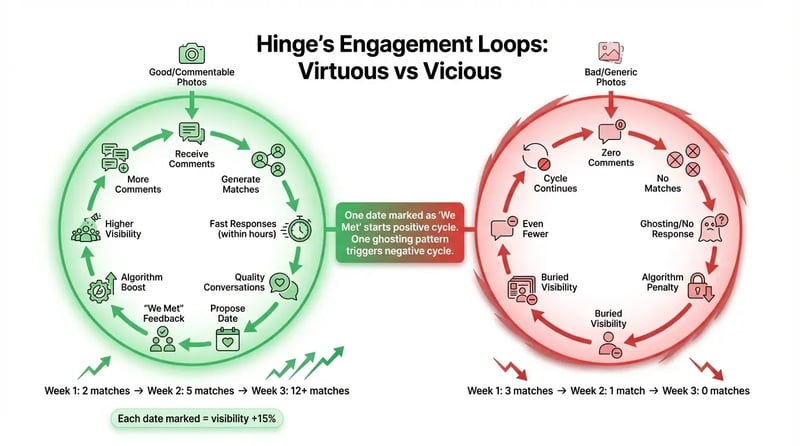Hinge engagement cycle diagram
