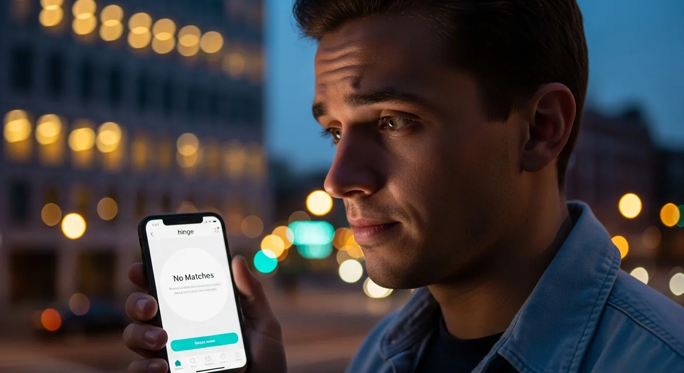 No Matches on Hinge? 5 Reasons You're Invisible & How to Fix It Fast (2025 Guide)